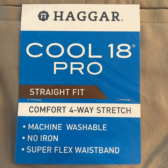 Mens Haggar Cool Pro 18 straight fit slacks. - Picture 2 of 4